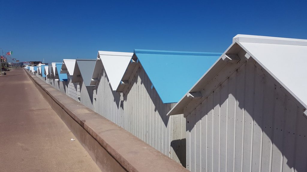 Les cabines de plage de Courseulles