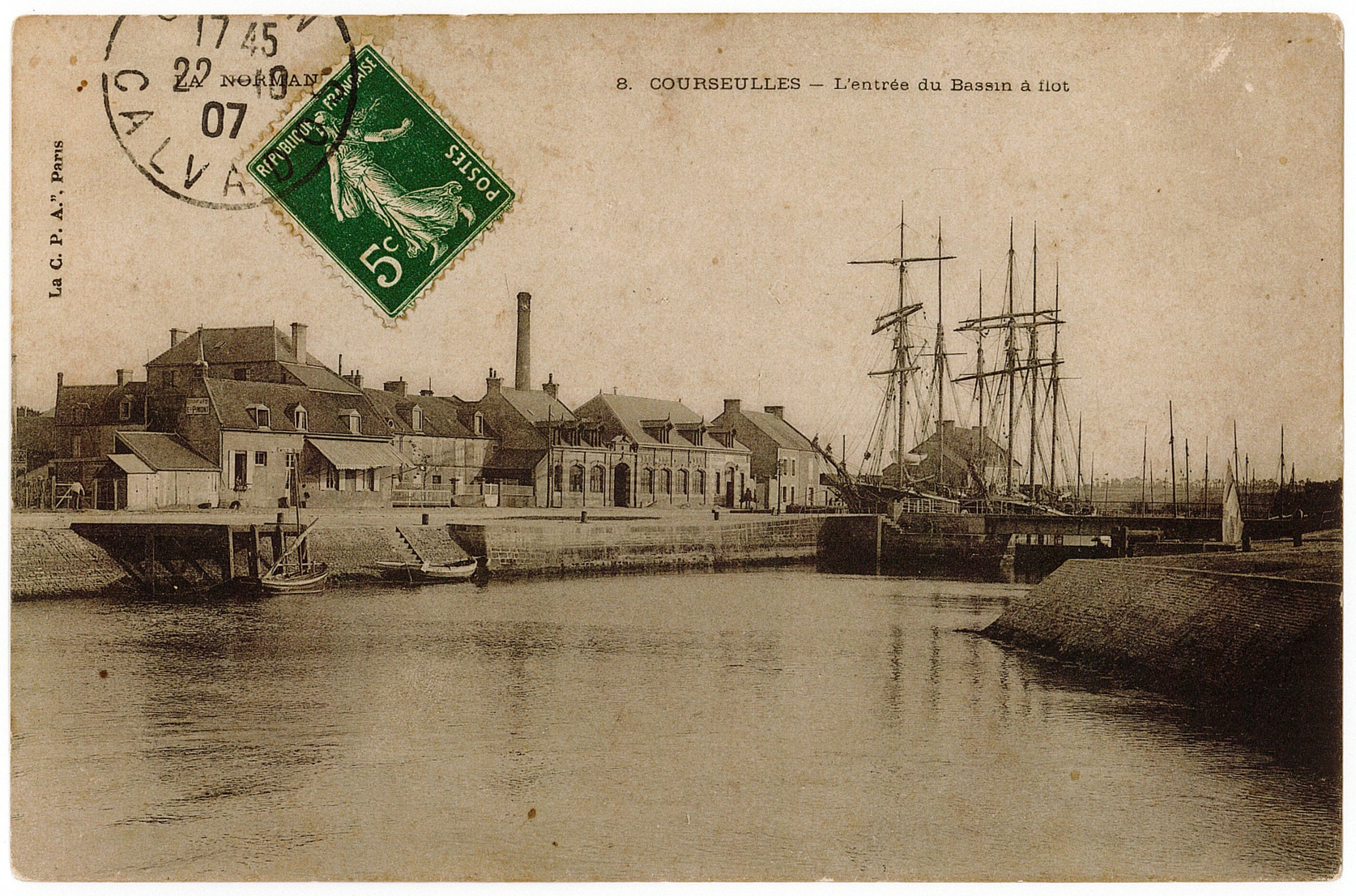 155.1 - Pont de Goldbach - port - Quai est - 22-10-1907 © Jean-Pierre Fritz
